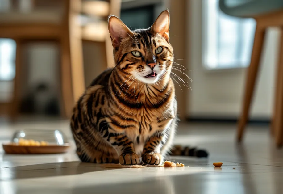 แมวเลียปากด้วยความพอใจหลังมื้ออาหารแสนอร่อย - อาหารแมวที่ปราศจากสารเคมีอันตรายและคัดสรรวัตถุดิบธรรมชาติ