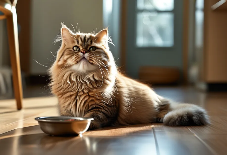 แมวเลียปากด้วยรอยยิ้มหลังมื้ออาหารแสนอร่อย - อาหารเปียกที่อุดมไปด้วยสารอาหารเพื่อดูแลสุขภาพแมว