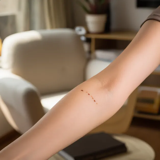 แมวข่วนแขนผู้หญิง แมวข่วนแขนผู้หญิง