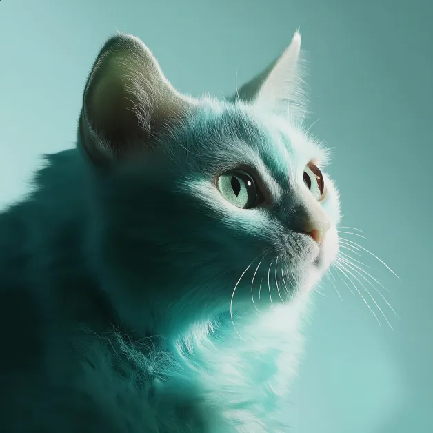 แมวรวม (98) แมวสีขาวมองบน