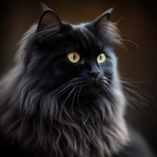 แมวเปอร์เซีย น่ารัก สีดำ รับรู้ถึงคุณ แมวเปอร์เซีย น่ารัก สีดำ รับรู้ถึงคุณ