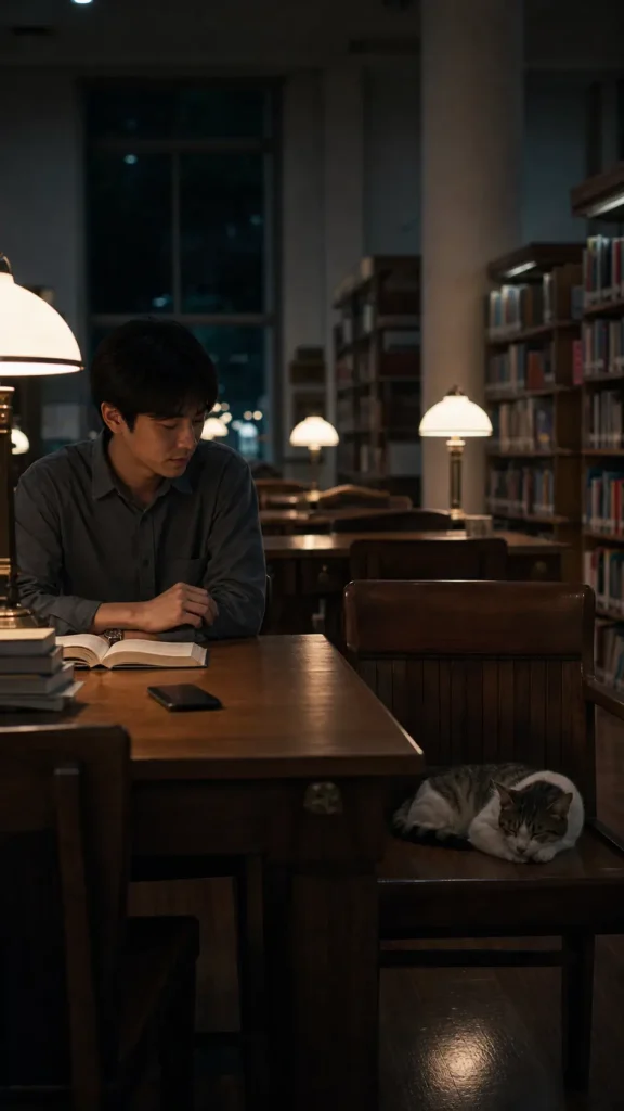 library-silence-with-cat